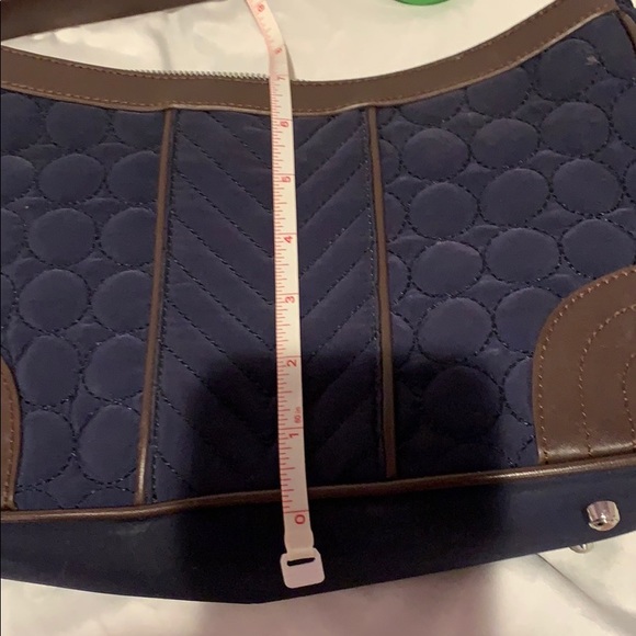 Vera Bradley Navy Brown Shoulder Bag (used) - Picture 8 of 8